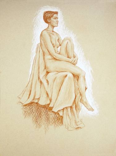 Original Figurative Nude Drawings by Ken Vonderberg
