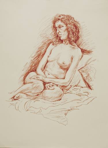 Original Realism Nude Drawings by Ken Vonderberg