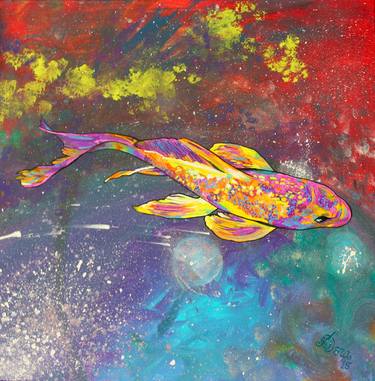 Print of Fish Paintings by Asra Rae