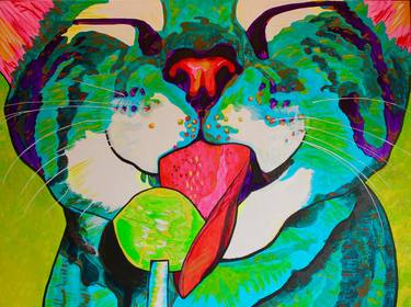 Print of Cats Paintings by Asra Rae