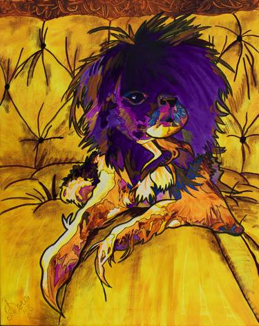 Print of Dogs Paintings by Asra Rae