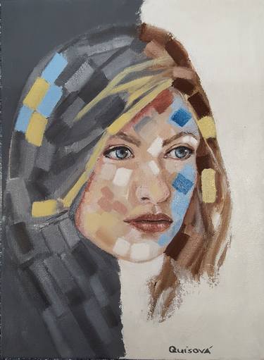 Print of Abstract Portrait Paintings by Sarka Quisova