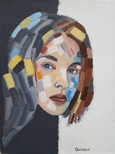 Print of Abstract Portrait Paintings by Sarka Quisova