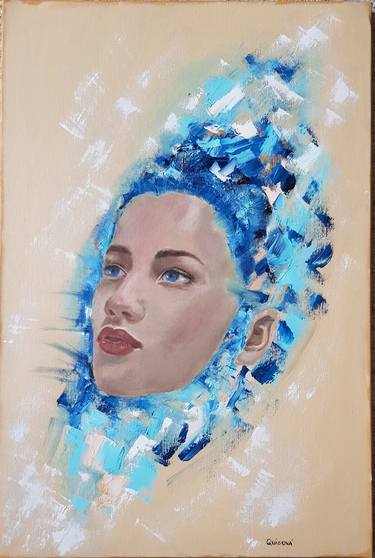 Print of Abstract Portrait Paintings by Sarka Quisova