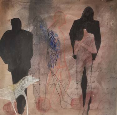 Original Abstract People Paintings by Evita Voudouri