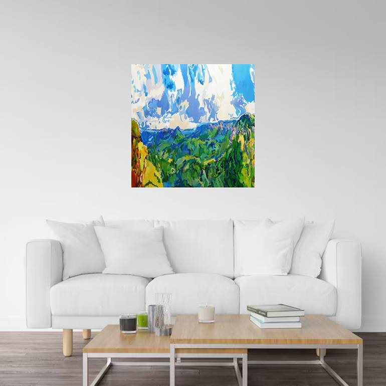 Original Abstract Landscape Painting by Jennifer Gabbay