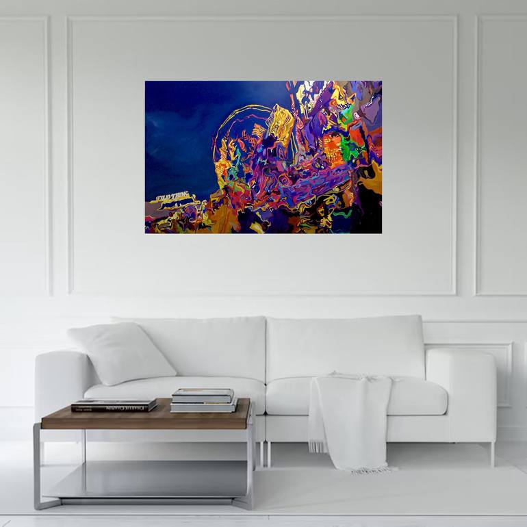 Original Abstract Culture Painting by Jennifer Gabbay