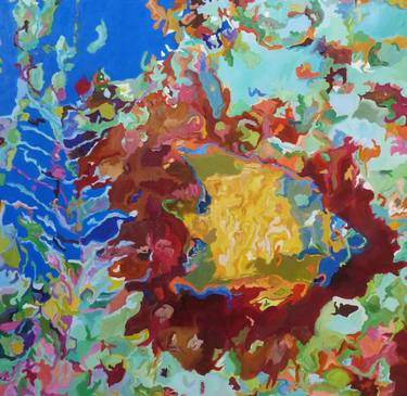 Original Abstract Expressionism Fish Paintings by Jennifer Gabbay