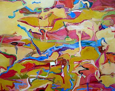 Original Abstract Nature Paintings by Jennifer Gabbay