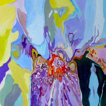 Original Abstract Floral Paintings by Jennifer Gabbay