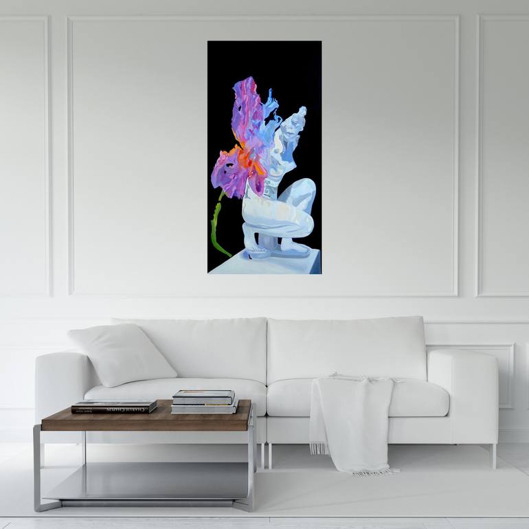 Original Abstract Classical mythology Painting by Jennifer Gabbay