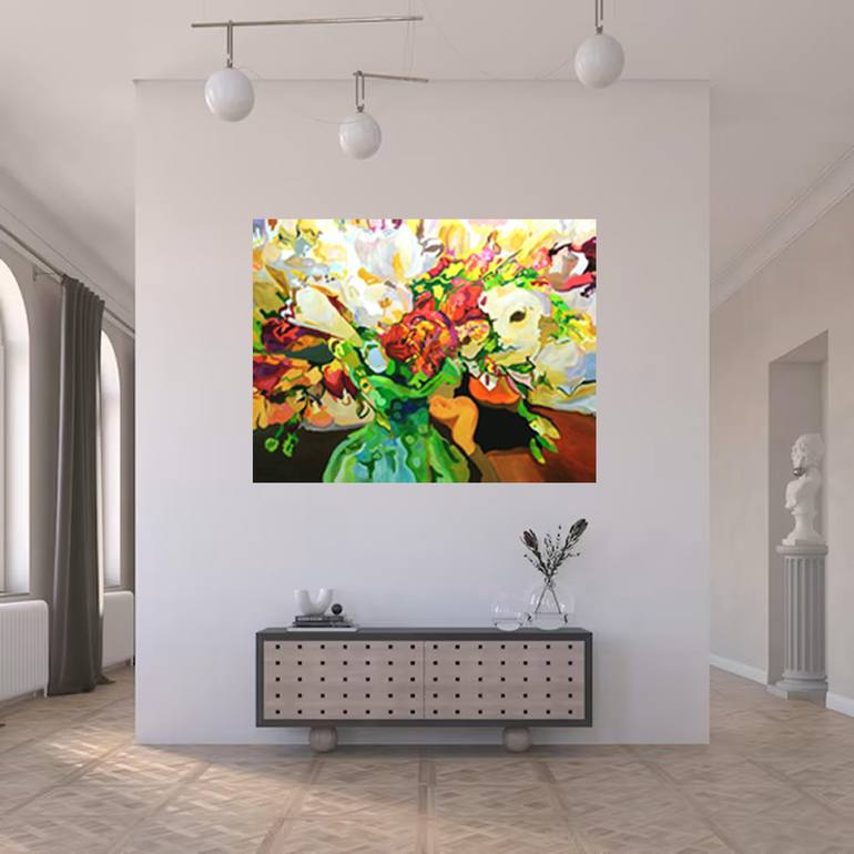 Original Abstract Still Life Painting by Jennifer Gabbay