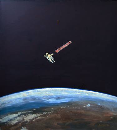 Original Documentary Outer Space Paintings by Olesya Kaznokh