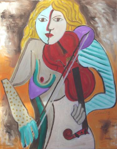 Original Figurative Music Painting by James Connolly