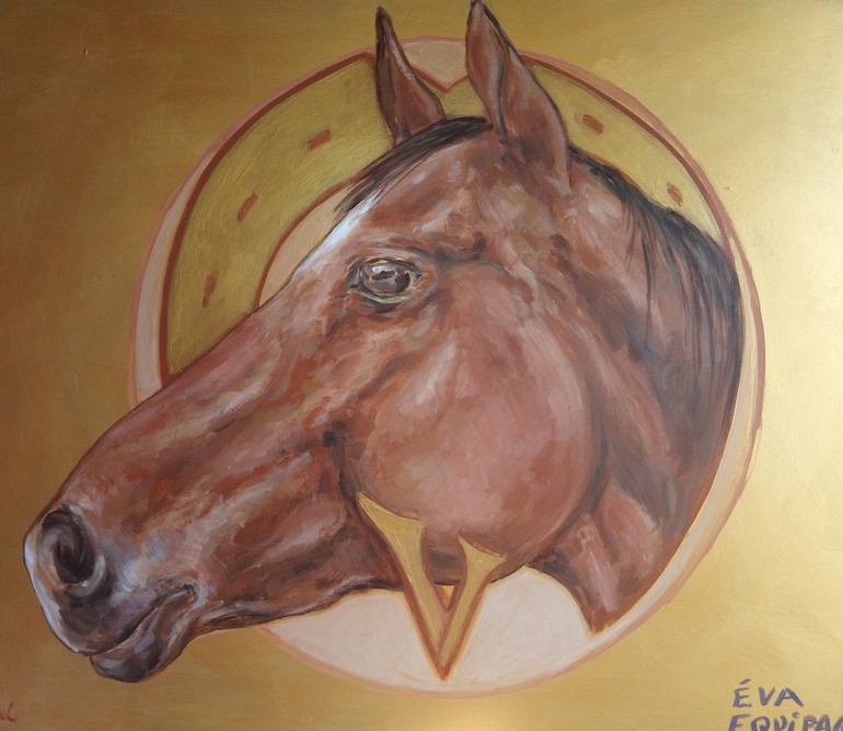 Original Horse Painting by Ann Abel Iseux
