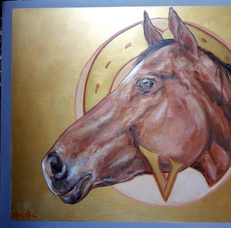 Original Horse Painting by Ann Abel Iseux