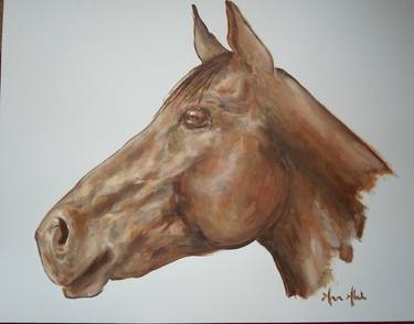 Original Fine Art Horse Paintings by Ann Abel Iseux