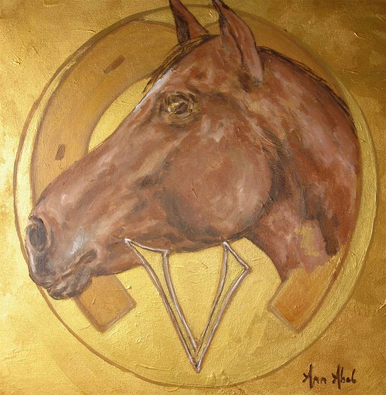 Original Horse Painting by Ann Abel Iseux