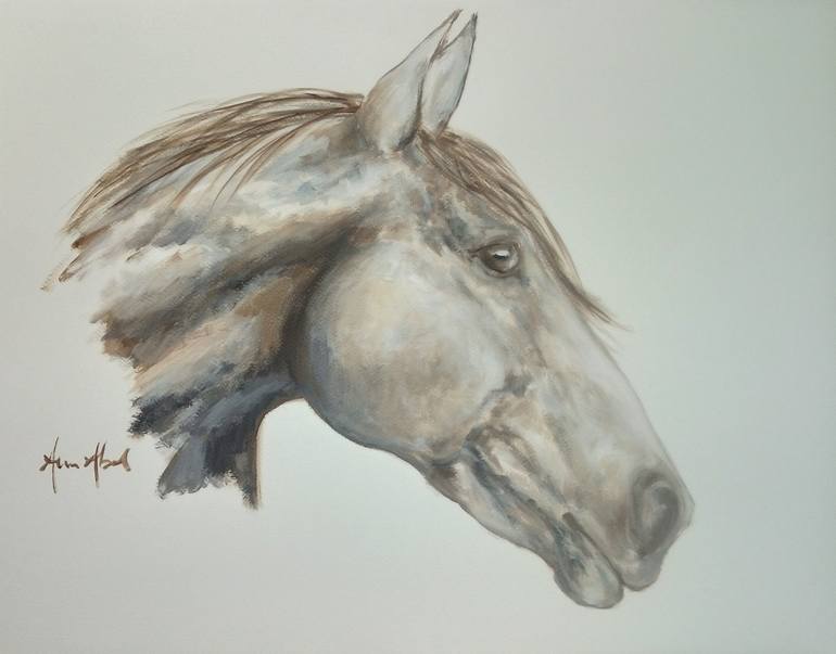 Original Horse Painting by Ann Abel Iseux