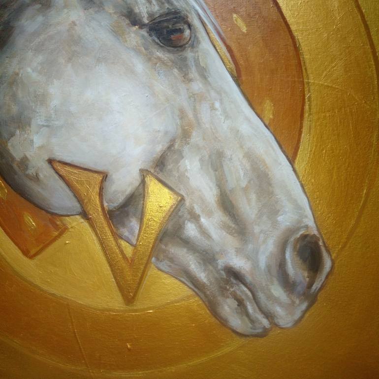 Original Horse Painting by Ann Abel Iseux