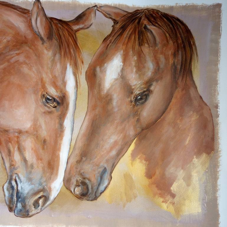 Original Horse Painting by Ann Abel Iseux