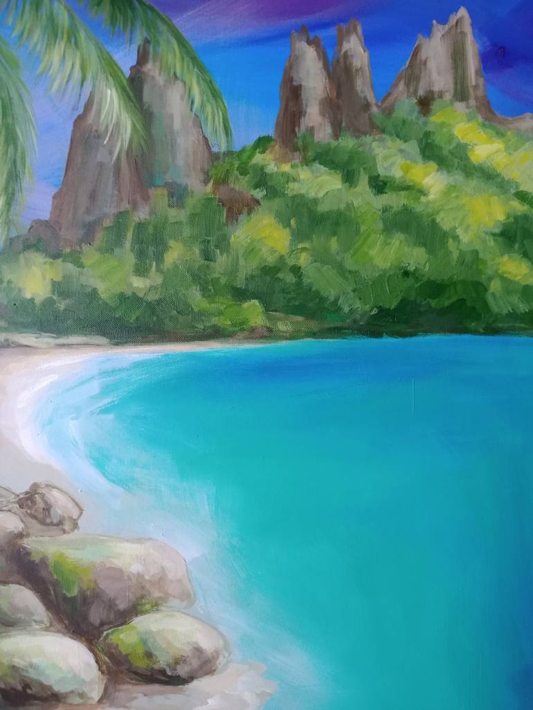 Original Beach Painting by Ann Abel Iseux