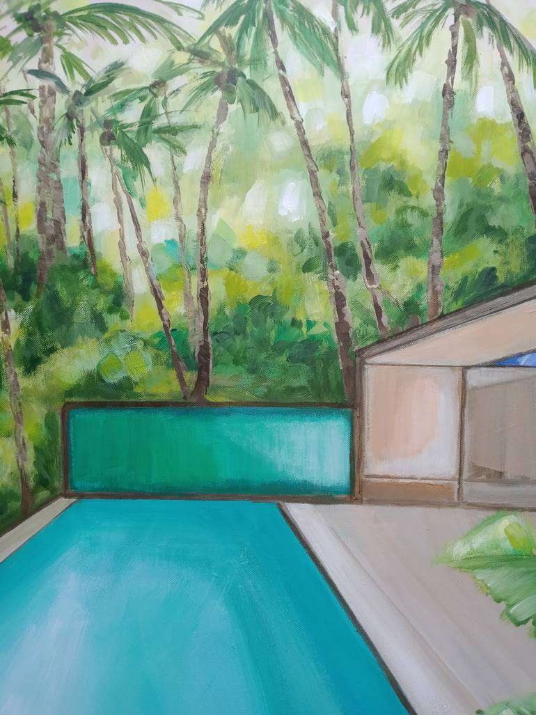 Original Minimalism Architecture Painting by Ann Abel Iseux