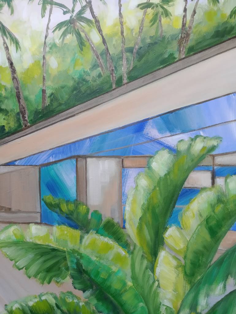 Original Minimalism Architecture Painting by Ann Abel Iseux