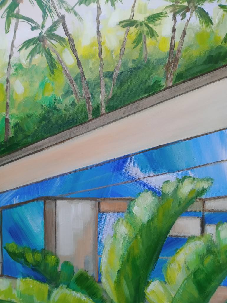 Original Minimalism Architecture Painting by Ann Abel Iseux