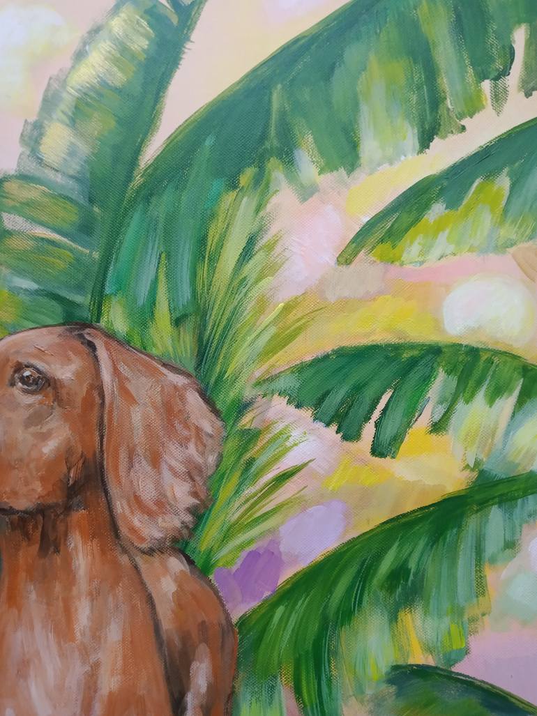 Original Portraiture Dogs Painting by Ann Abel Iseux