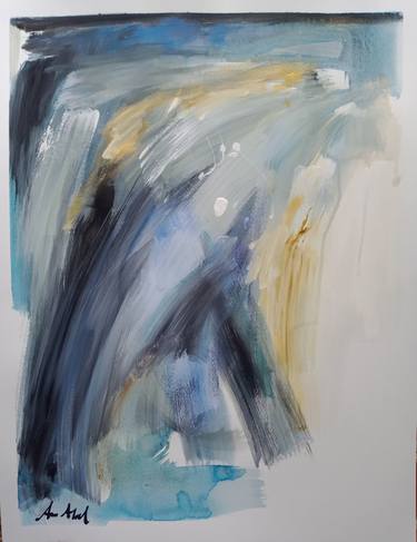 Original Abstract Expressionism Abstract Painting by Ann Abel Iseux