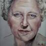 Agatha Christie realist portrait