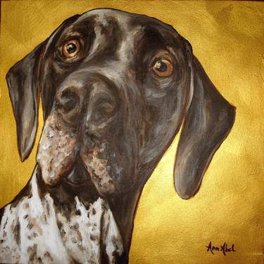 Original Expressionism Dogs Paintings by Ann Abel Iseux