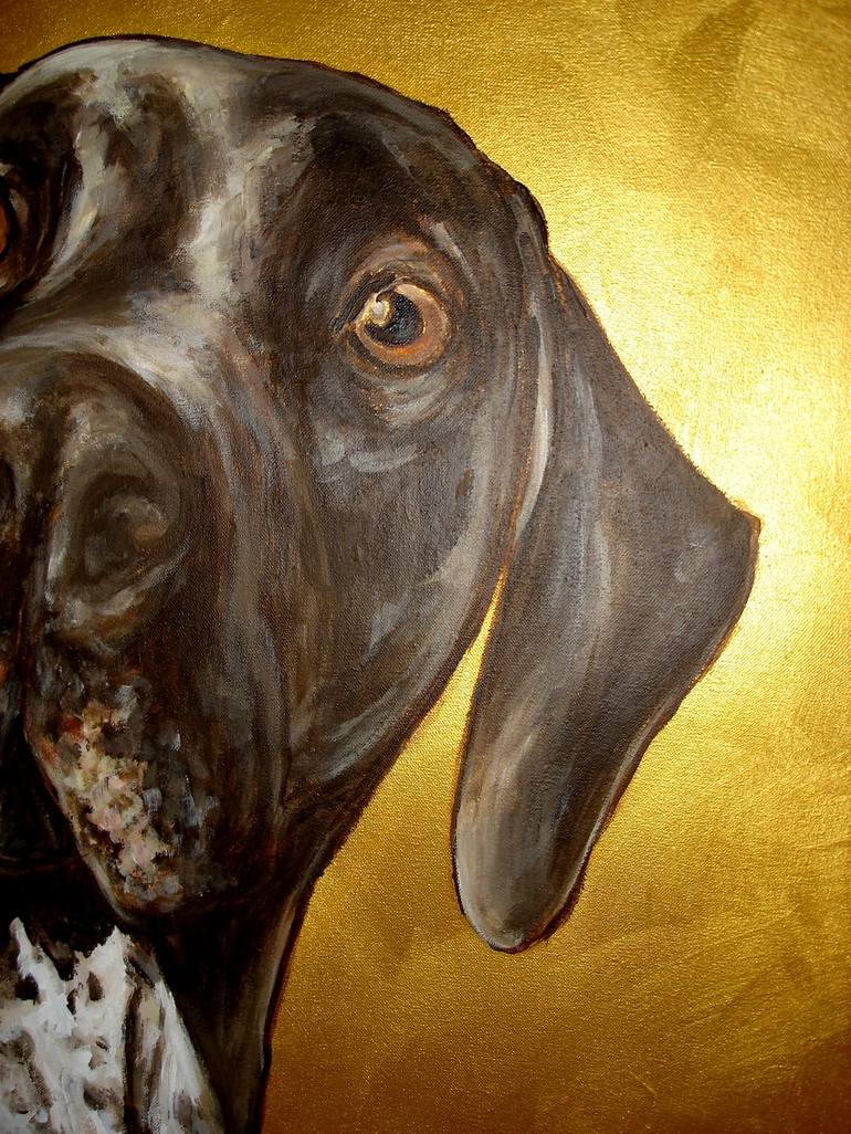 Original Dogs Painting by Ann Abel Iseux