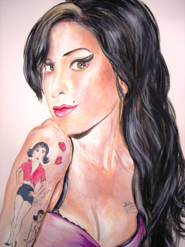 Original Portraiture Pop Culture/Celebrity Painting by Ann Abel Iseux