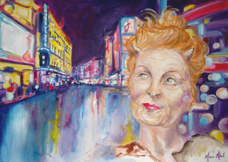 Vivienne Westwood London Nights Petit Demon Painting By Ann Abel Iseux Saatchi Art