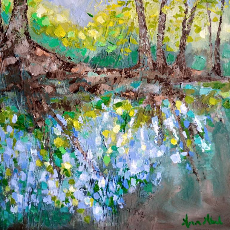 Original Fine Art Nature Painting by Ann Abel Iseux