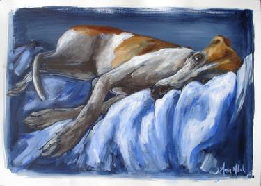 Original Dogs Paintings by Ann Abel Iseux