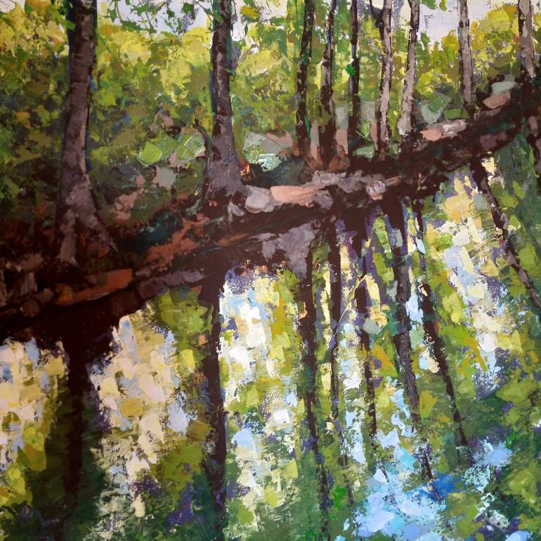 Original Impressionism Nature Painting by Ann Abel Iseux