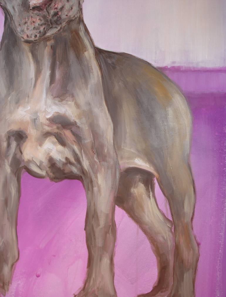 Original Pop Art Dogs Painting by Ann Abel Iseux