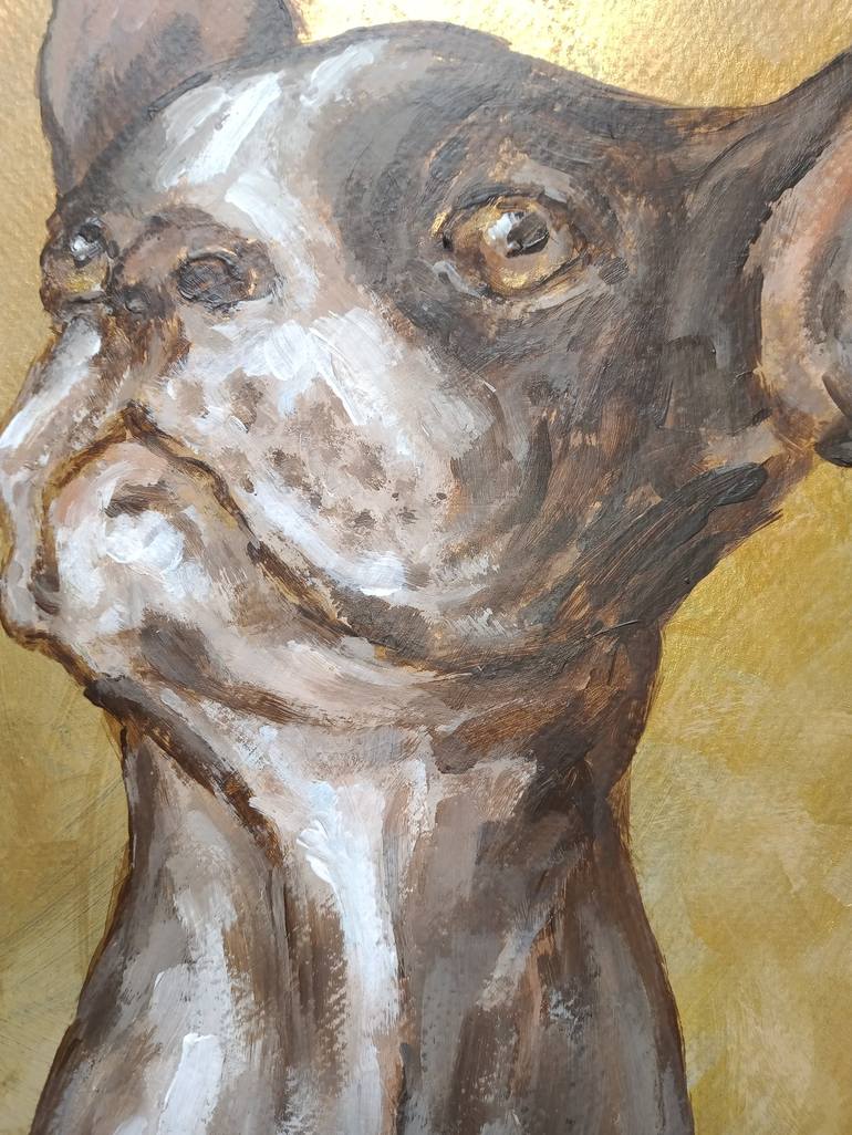 Original Portraiture Dogs Painting by Ann Abel Iseux