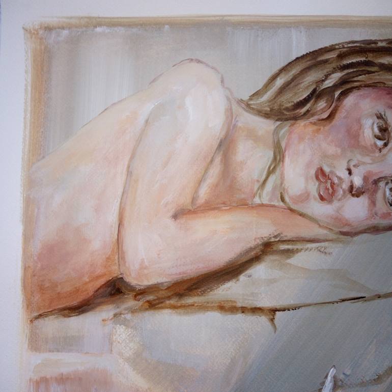 Original Figurative Children Painting by Ann Abel Iseux