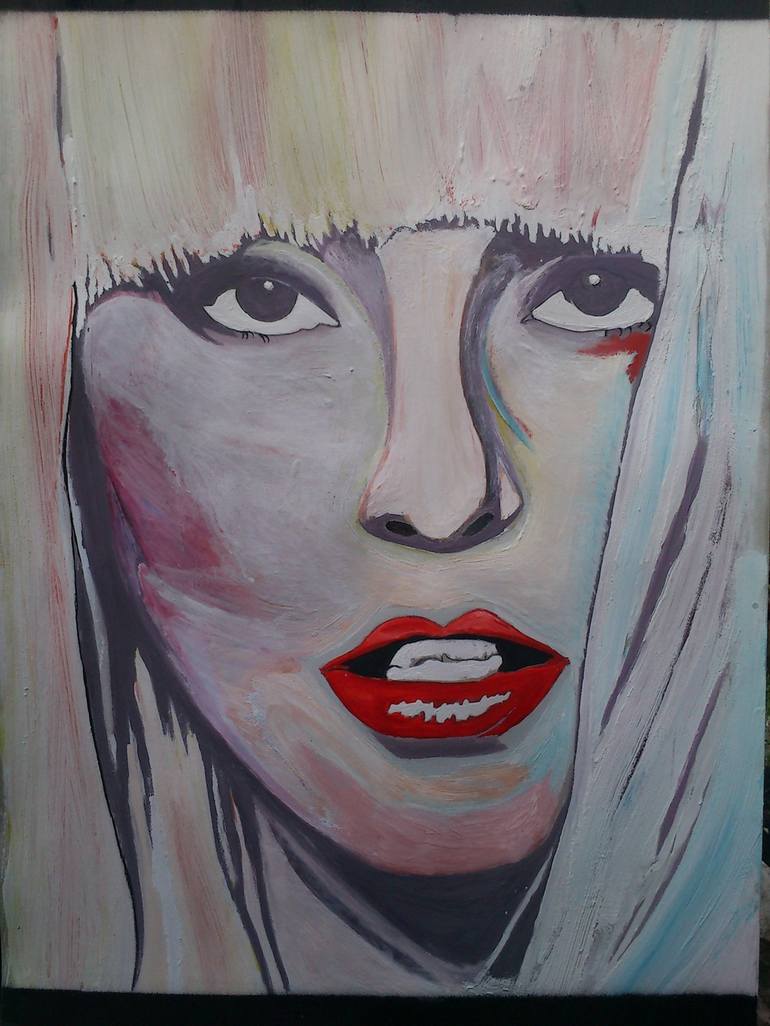 Gaga Painting By Dimitar Bakalov 