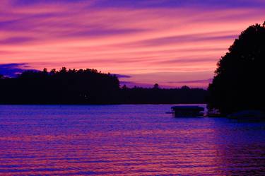 Beautiful purple and pink sunset thumb