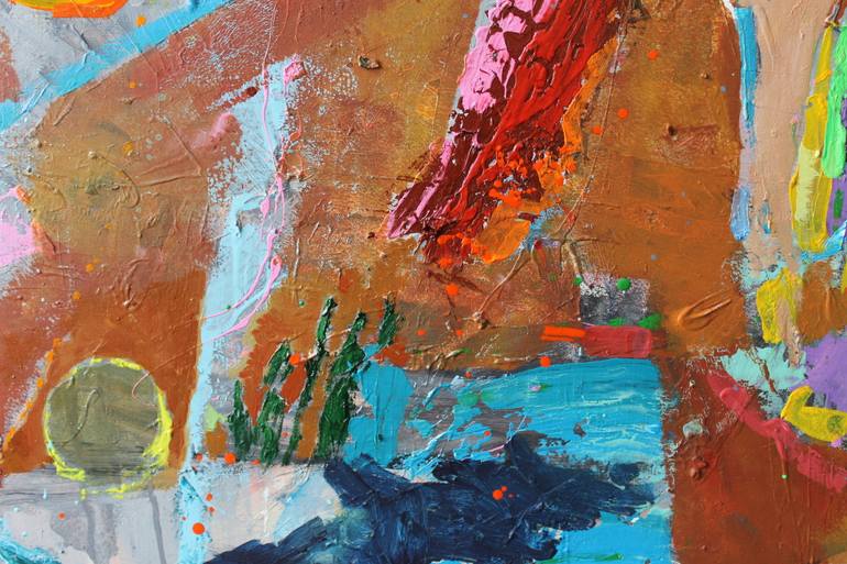 Original Abstract Expressionism Abstract Painting by Sergiy Dekalyuk