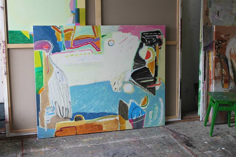 Original Abstract Expressionism Abstract Painting by Sergiy Dekalyuk