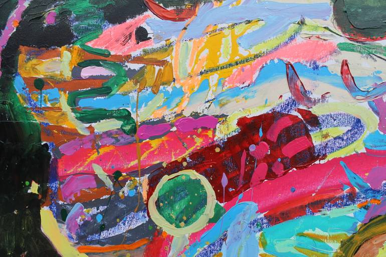 Original Abstract Expressionism Abstract Painting by Sergiy Dekalyuk