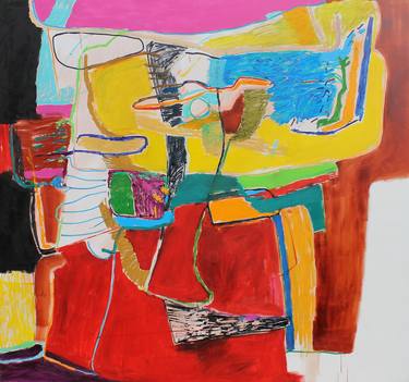 Original Abstract Expressionism Abstract Painting by Sergiy Dekalyuk