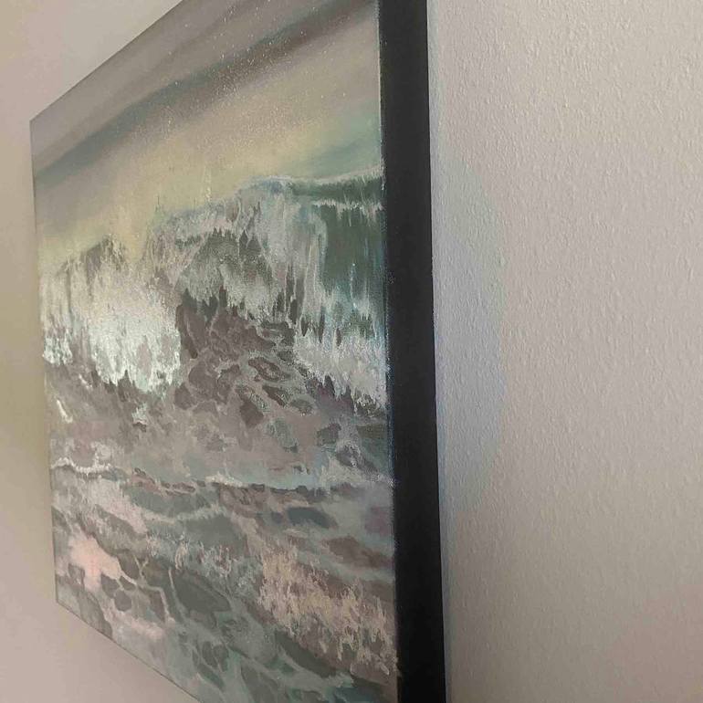 Original Contemporary Seascape Painting by Dennis Crayon