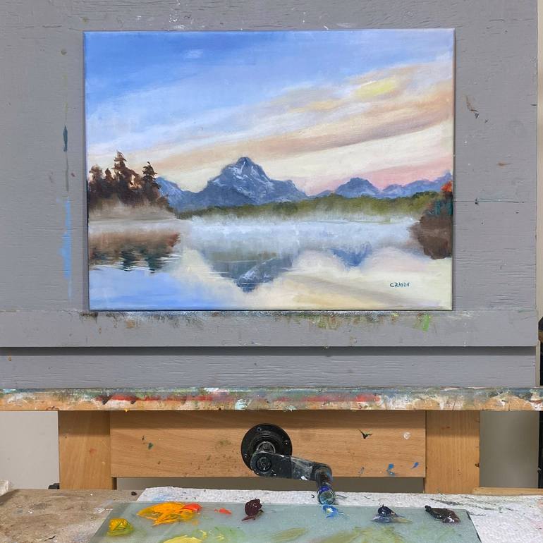 Original Contemporary Landscape Painting by Dennis Crayon